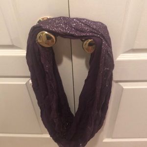 Purple sparkly Infinity scarf